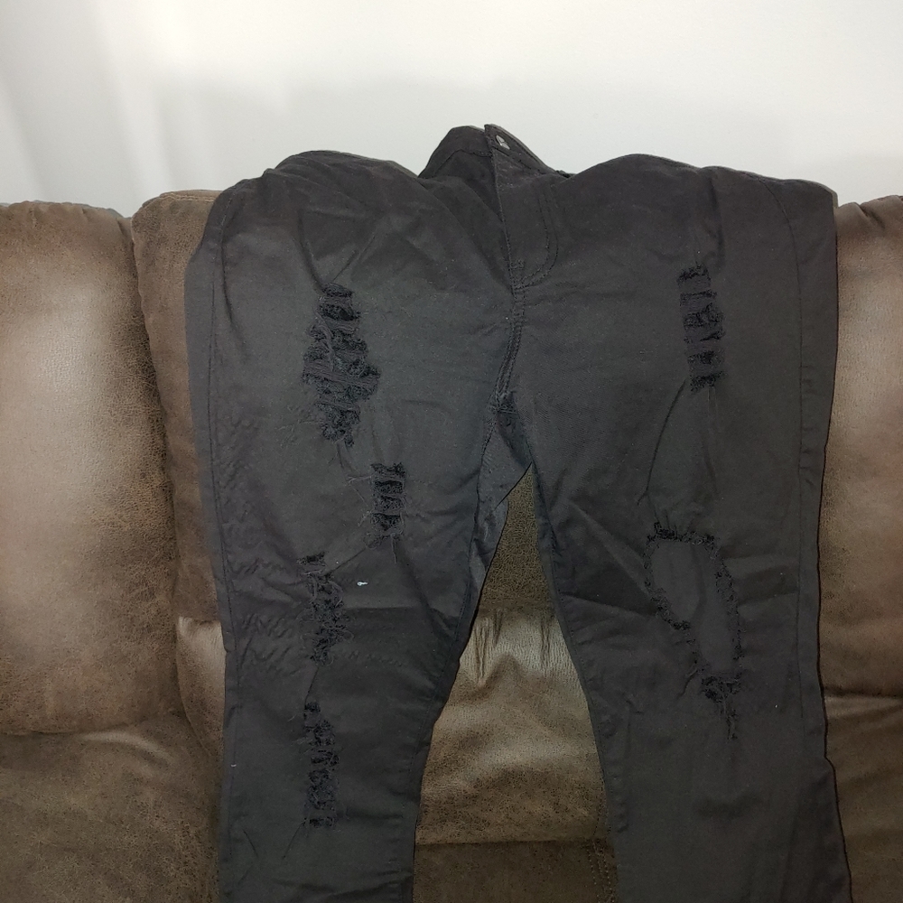 1x fashion nova glistening jeans black